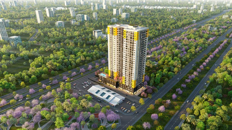 Phối cảnh Bcons Asahi